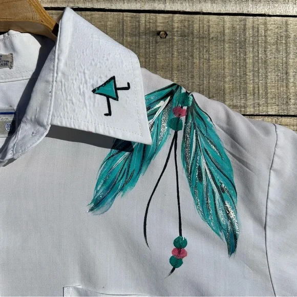 Woman’s vintage Wintex long sleeve cowgirl shirt Size 15.5/33 - Picture 5 of 10